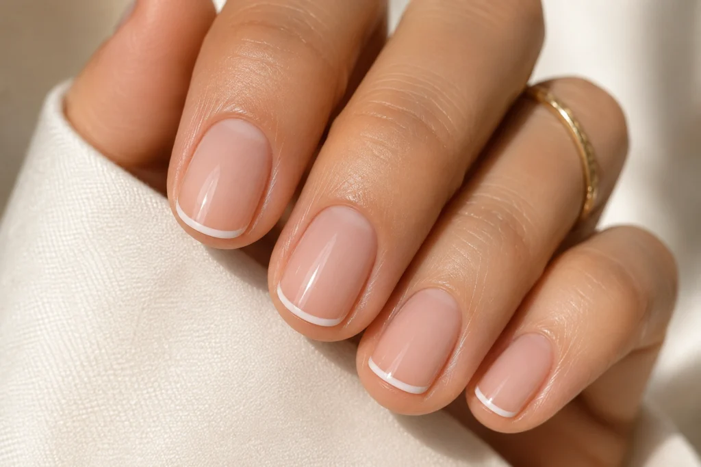 Elegant micro French tip summer manicure ideas for 2026