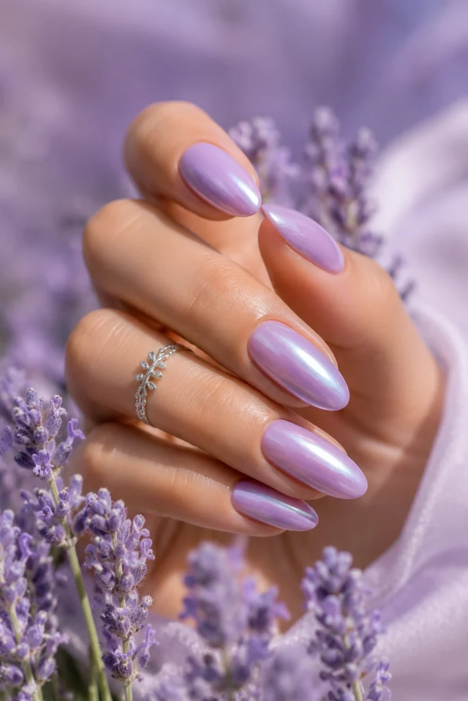 Lavender and lilac nail color ideas for summer 2026