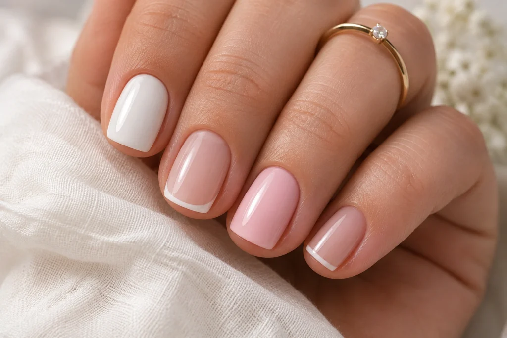 Short classy summer nails with elegant minimalist designs for 2026