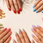 Top summer nail colors 2026 featuring trendy bright and pastel manicure shades
